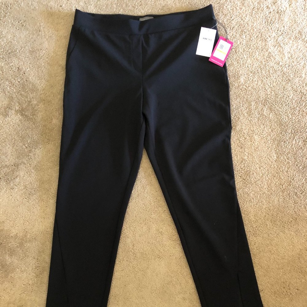 Black pull-on pants
